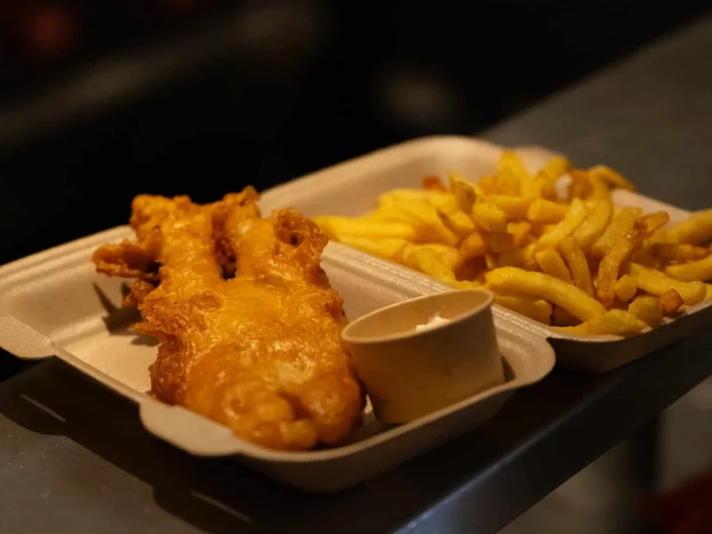 fish and chips fish à papa disponible en livraison snack-liv