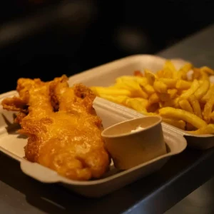 fish and chips fish à papa disponible en livraison snack-liv