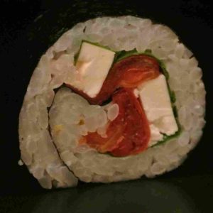 Futomaki Méditerranée 5 pièces  ..( en restaurant 7,50€ et avec snack-liv :