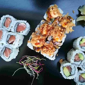 Plateau california panach' 18 pièces +1 entrée ..( en restaurant 19,50€ et avec snack-liv :