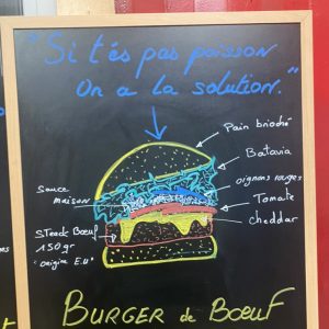 Burger de Bœuf (Steak 150g) & frites fraîche